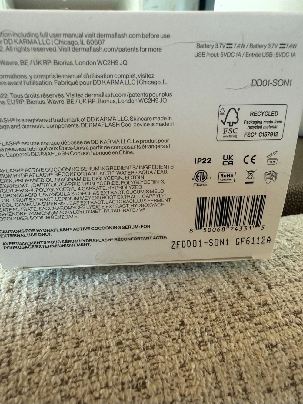 Dermaflash sonic current